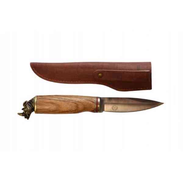 Lovecký nůž Rhino s koženým pouzdrem - foto 1