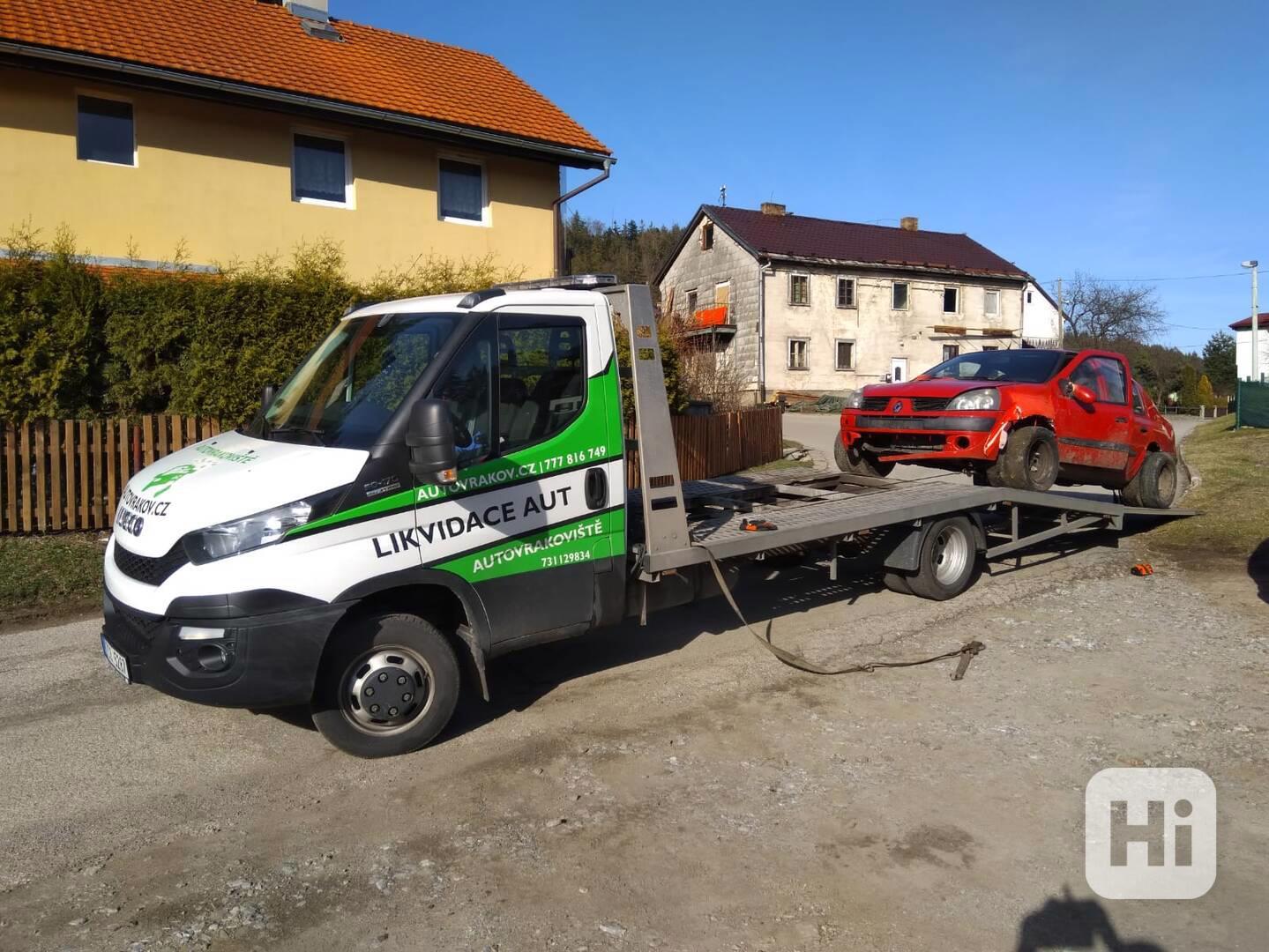 Odvoz vraků zdarma Český Krumlov i s odhlášením - foto 1