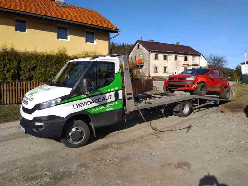 Odvoz vraků zdarma Český Krumlov i s odhlášením