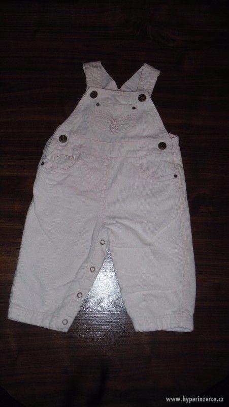 Manšestrové kalhoty s laclem zn. Zara baby vel. 68 - foto 1