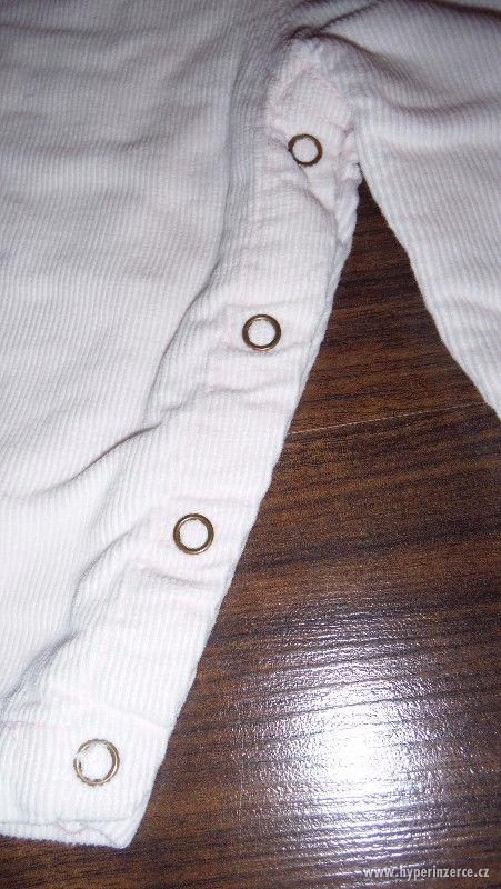 Manšestrové kalhoty s laclem zn. Zara baby vel. 68 - foto 2
