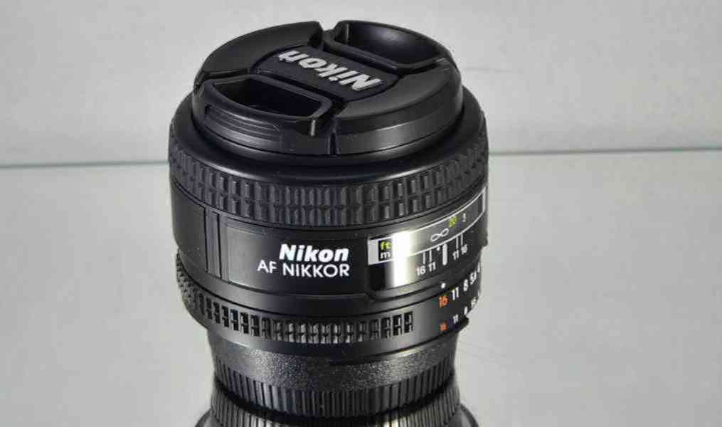 Nikon AF Nikkor 50mm f/1.4 D **1:1.4, FX, PEVNÝ*UV FILTR - foto 6