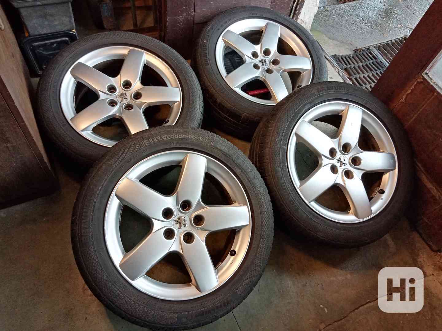 Obutá Alu kola 17ky 5x108 pneu 90% PEUGEOT CITROEN RENAULT - foto 1