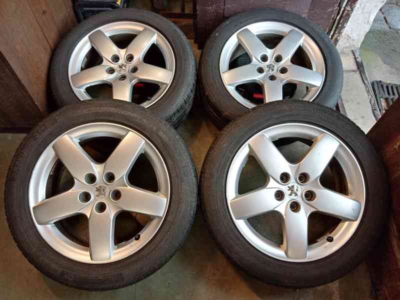 Obutá Alu kola 17ky 5x108 pneu 90% PEUGEOT CITROEN RENAULT - foto 3