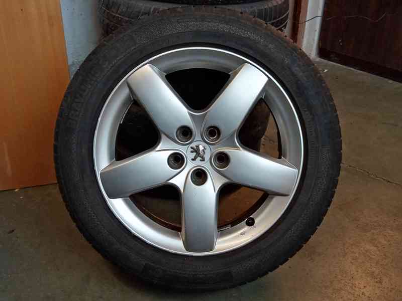 Obutá Alu kola 17ky 5x108 pneu 90% PEUGEOT CITROEN RENAULT - foto 2