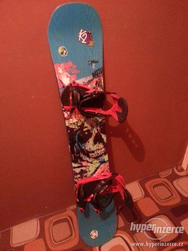 Snowboard Arbor + vázání K2 formula - foto 1