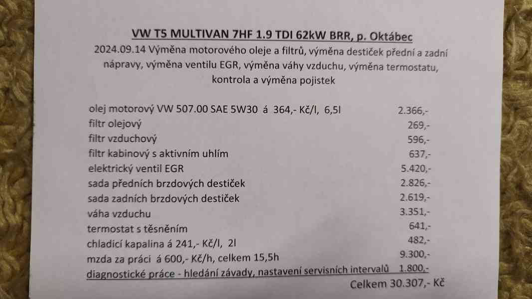 T5 Multivan 1.9 62kw. Cena 190tis. - foto 19