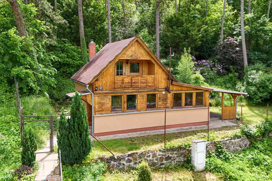 Prodej útulné chaty 3+kk na vlastním pozemku u lesa. Roztoky - foto 30