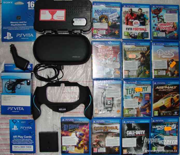 PSP Vita hry, karta, nabíječka PSV - Playstation vita Brno