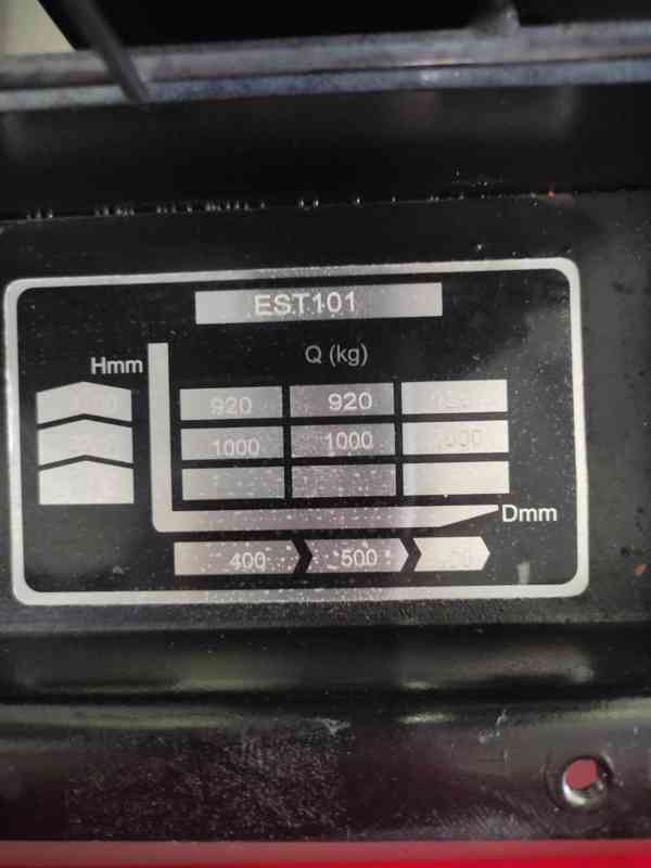 Elektrický vysokozdvižný paletový vozík - foto 7