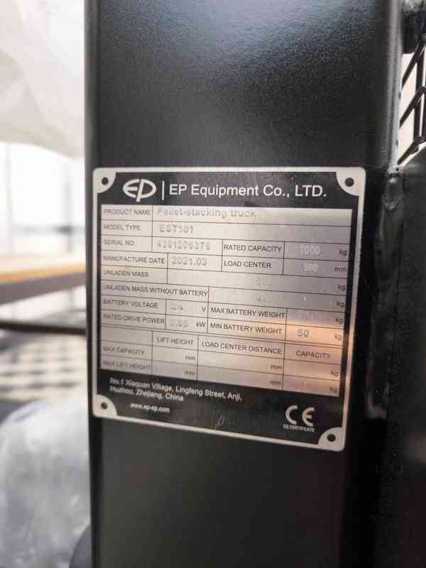 Elektrický vysokozdvižný paletový vozík - foto 6