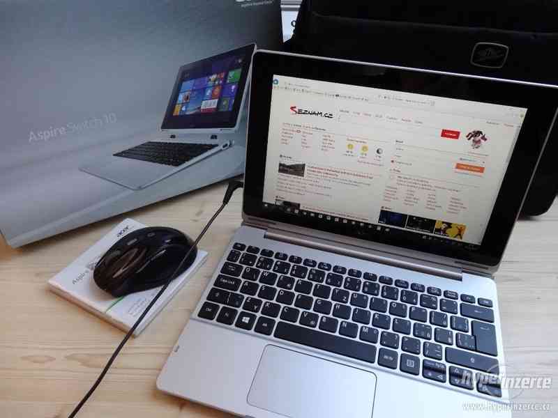 Acer Aspire Switch 10 - výborný stav, v ceně kabela a myš - foto 6