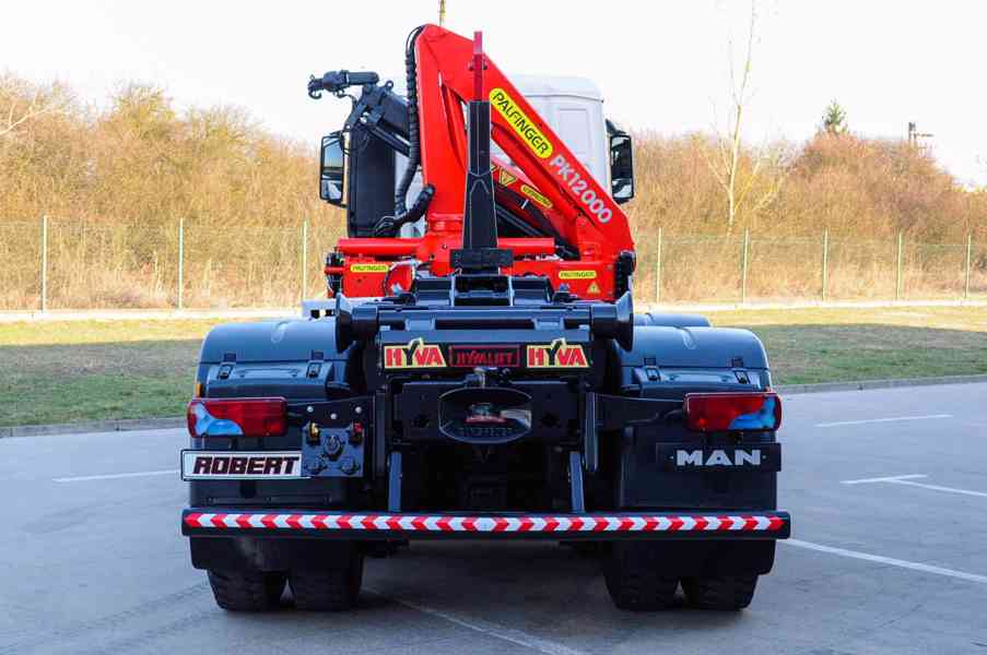 6X4 MAN TGS 33.400 HÁKOVÝ NOSIČ KONTEJNERŮ HYDRAULICKÁ RUKA - foto 6