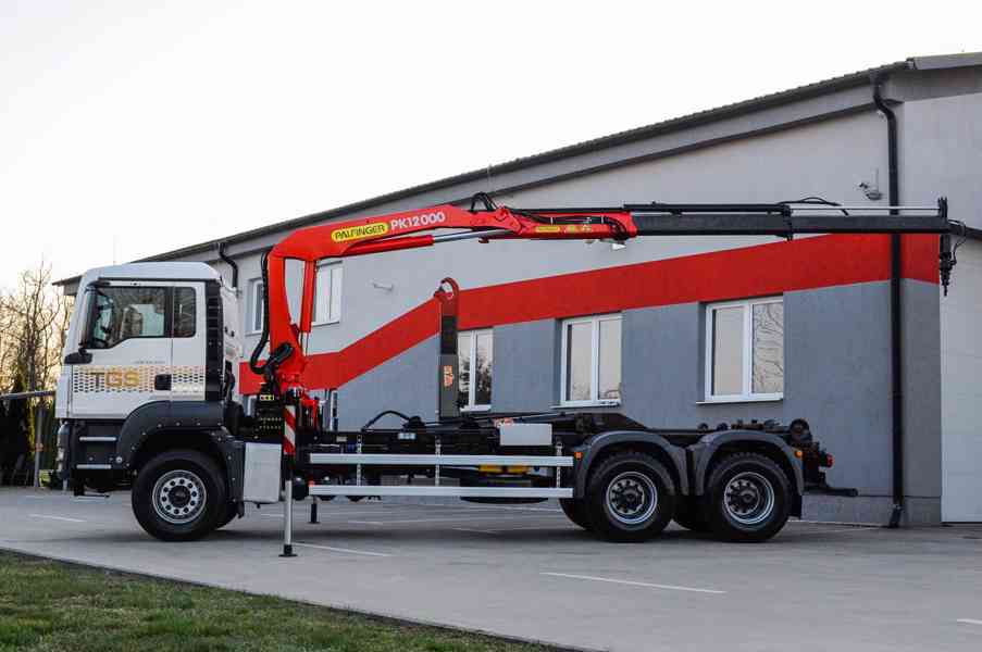 6X4 MAN TGS 33.400 HÁKOVÝ NOSIČ KONTEJNERŮ HYDRAULICKÁ RUKA - foto 107