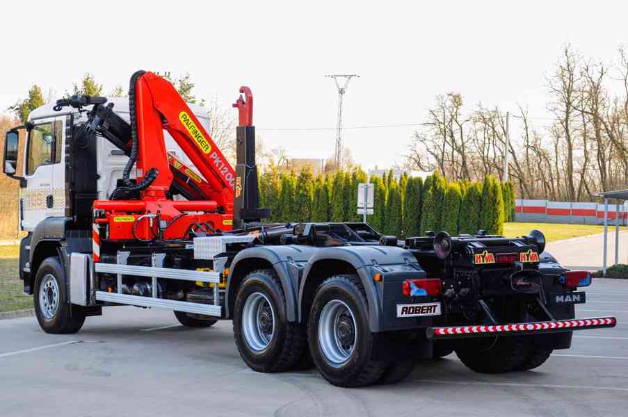 6X4 MAN TGS 33.400 HÁKOVÝ NOSIČ KONTEJNERŮ HYDRAULICKÁ RUKA - foto 5