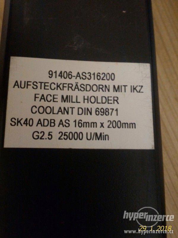 Frézovací trn SK40 pr. 16mm, L200 DIN 69871 - foto 5
