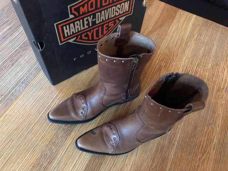 Kožené moto boty Harley Davidson - foto 4