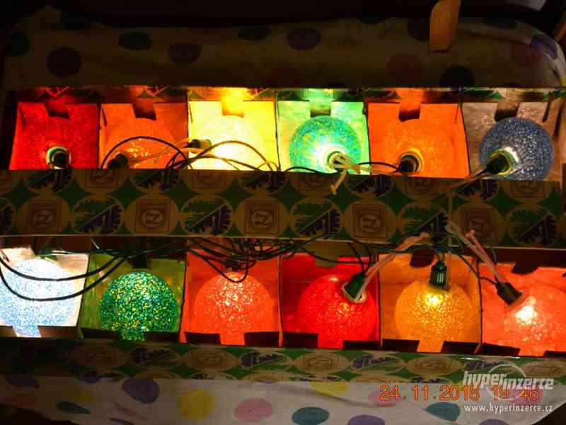 Vánoční osvětlení - kulaté baňky 12ks - foto 2