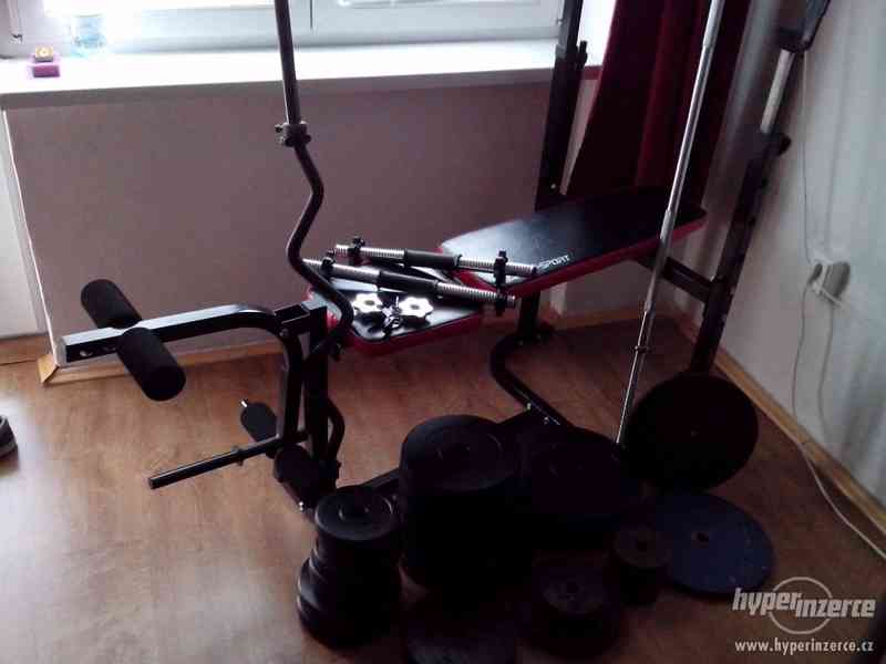 Prodám činkový set+ bench lavici, Osobní odběr Uherský Brod - foto 1