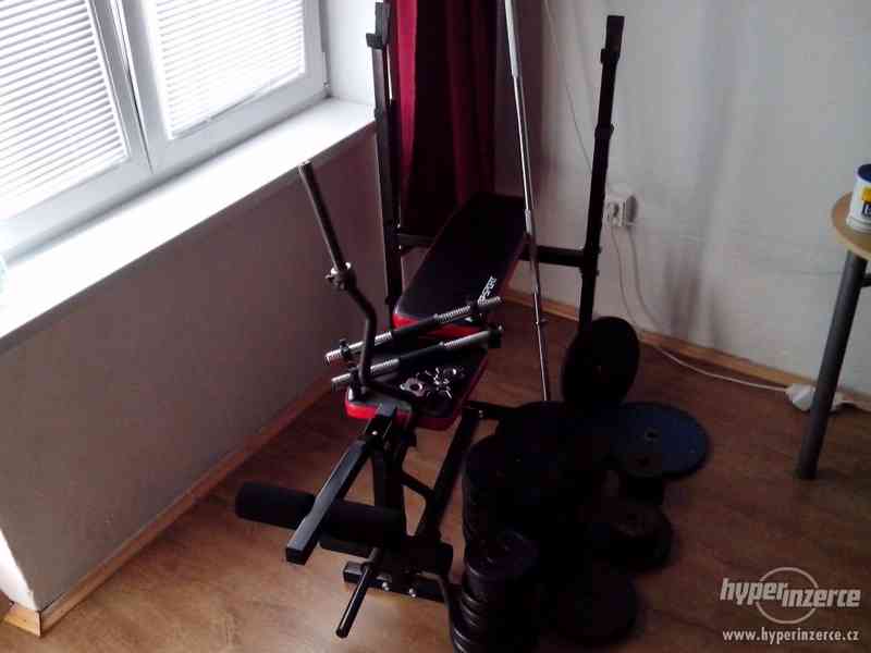 Prodám činkový set+ bench lavici, Osobní odběr Uherský Brod - foto 2