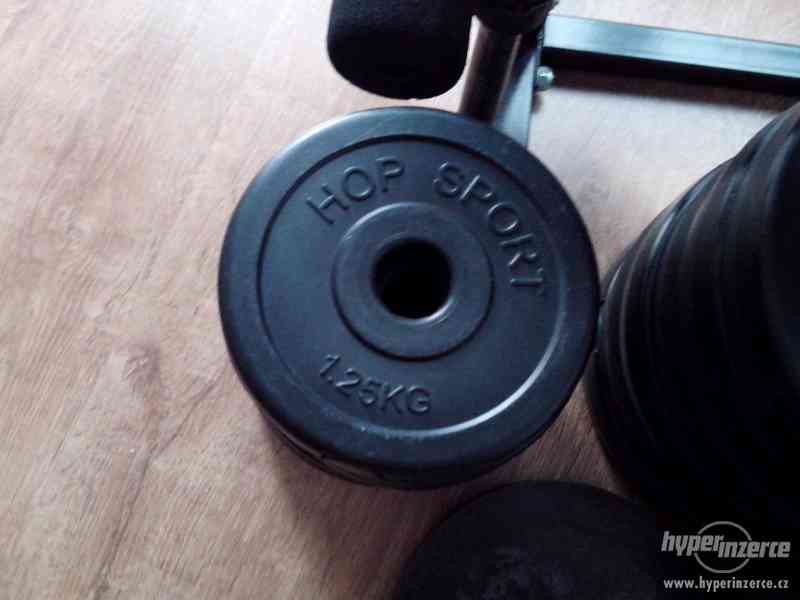 Prodám činkový set+ bench lavici, Osobní odběr Uherský Brod - foto 7