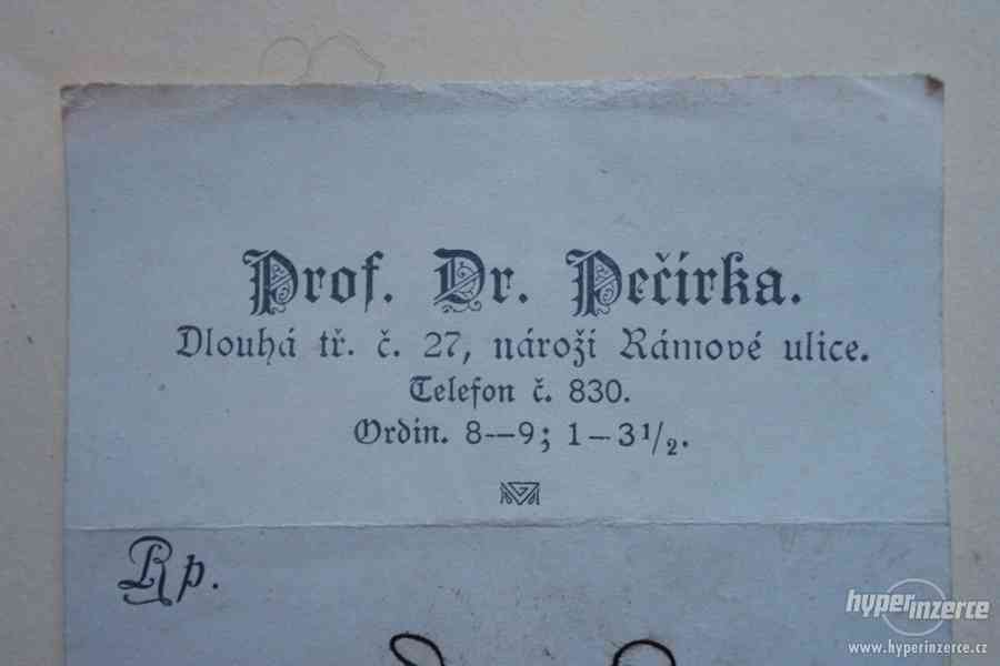 Lékařský recept - Prof.  Dr. Pečírka - Praha - foto 2