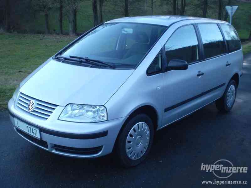 VW Sharan 1.9TDI 96kW, 2003, nová STK, výhřev čelního skla - foto 1