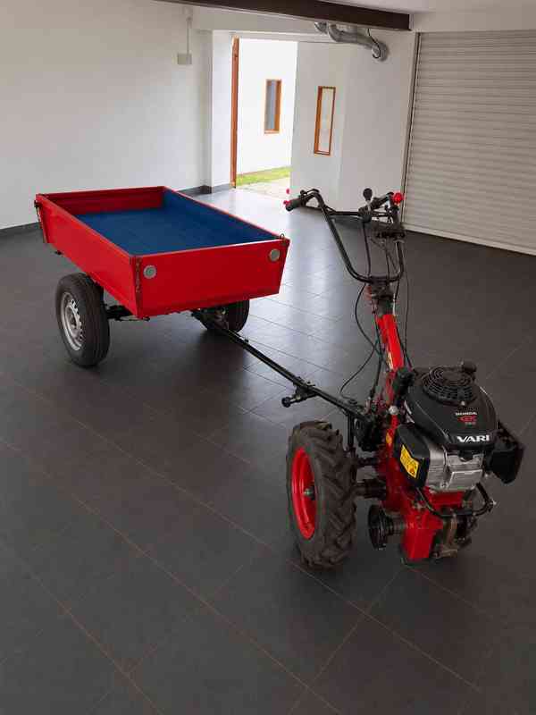 Malotraktor VARI - motor Honda GCV 160 + vozík ANV 350 - foto 3