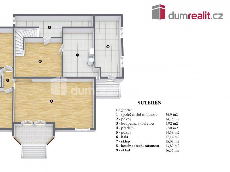 prodej vily 433m2, pozemek 2.269 m2,  Na Dlážděnce, Troja, Praha 7 - foto 10