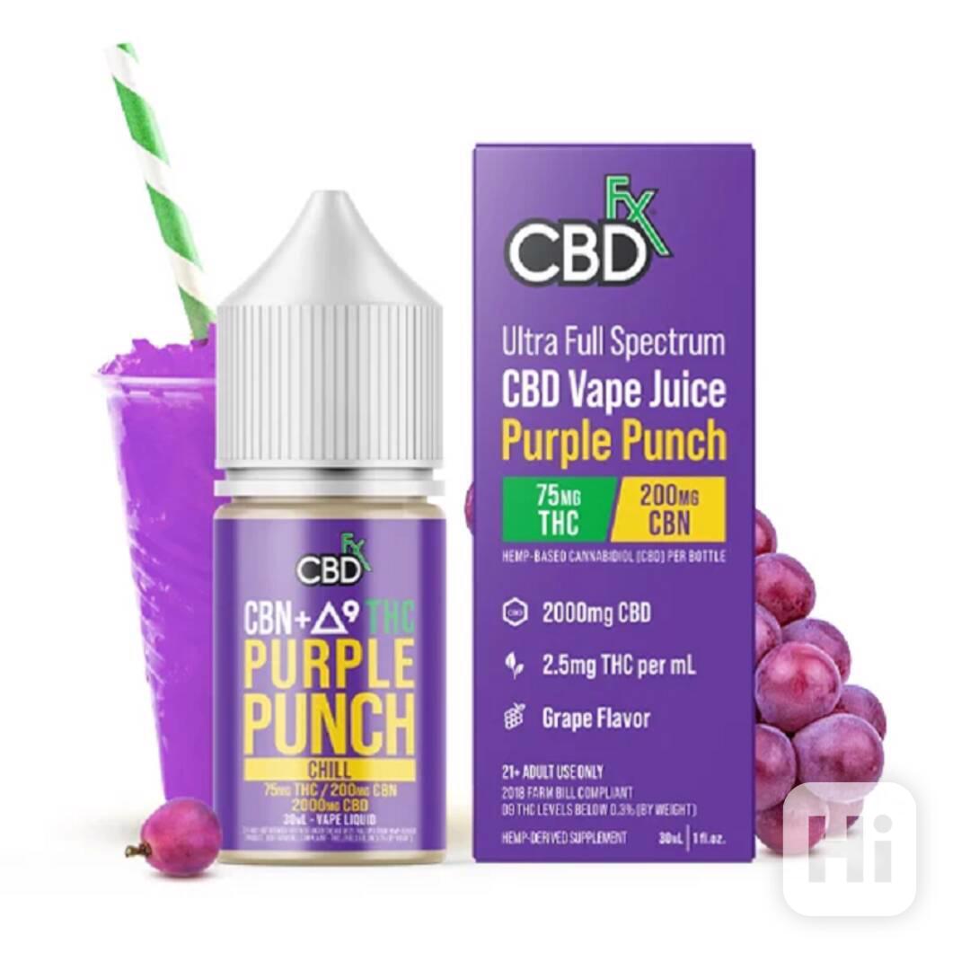 CBDFX CBD + Delta-9 THC Vape Juice - Purple Punch Rawalpindi - foto 1