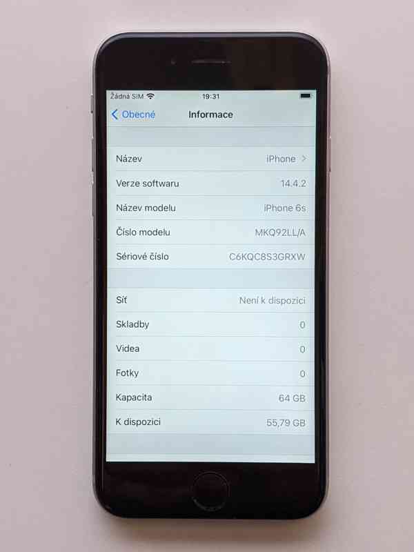 iPhone 6s 32GB šedý, baterie 99% záruka 6 měsícu - foto 3