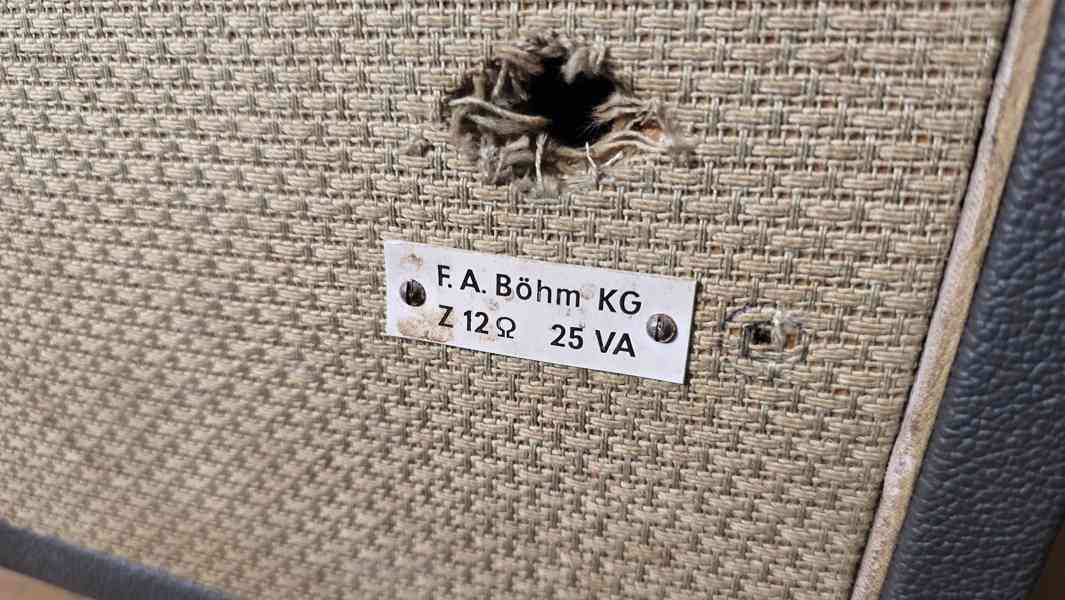 Unikátní ozvučnice Regent 60 - DDR cca r. 1965 - foto 4