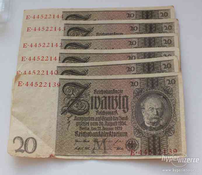 Banknote Reichsmark 20 - 1929 - série bankovek - foto 1