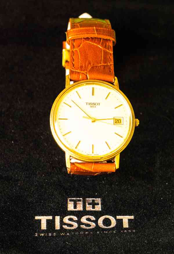 Zlaté pánské hodinky TISSOT GOLDRUN - foto 2