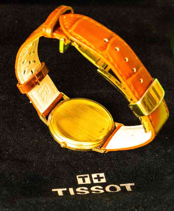 Zlaté pánské hodinky TISSOT GOLDRUN - foto 5