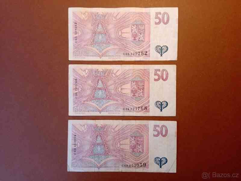 Bankovky 50 Kč 1997 - Vzácná série C !!! - foto 2