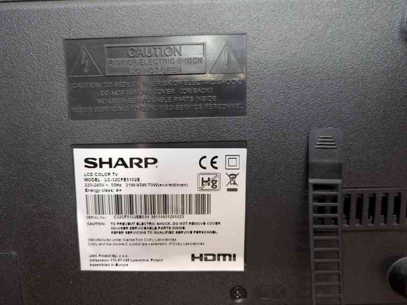 Prodám Full HD LCD televizi Sharp LC-32+karta+parabola - foto 11
