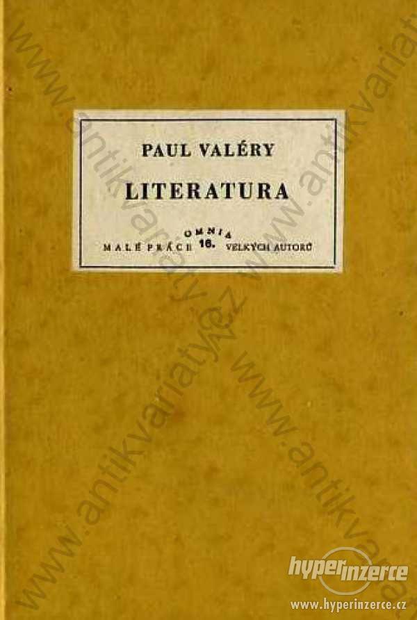 Literatura Paull Valéry Adolf Synek, Praha 1931 - foto 1