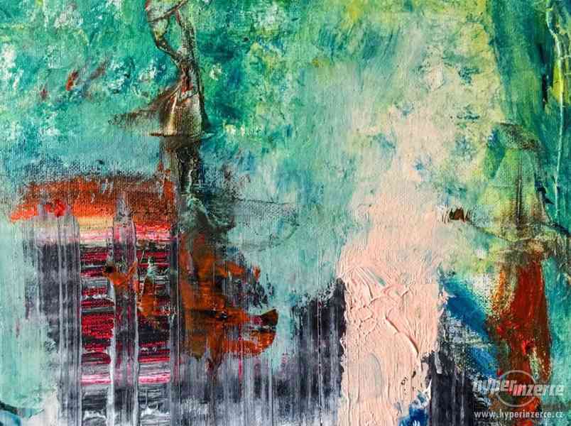 100x70 Abstraktní malba, Tilaridy, olejová malba, abstraktní - foto 2