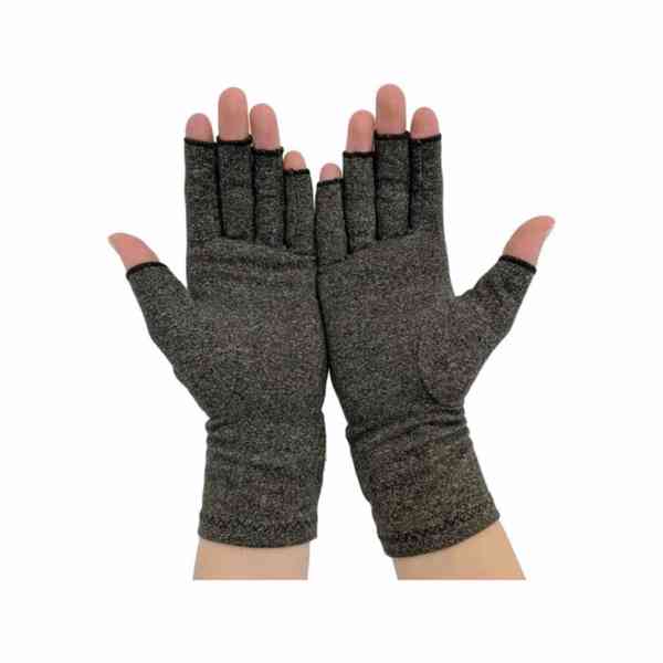 Kompresní rukavice při artróze - šedé - foto 4