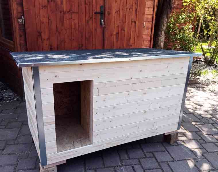 Bouda pro psa s krytinou a přepážkou, 6 velikostí - foto 1