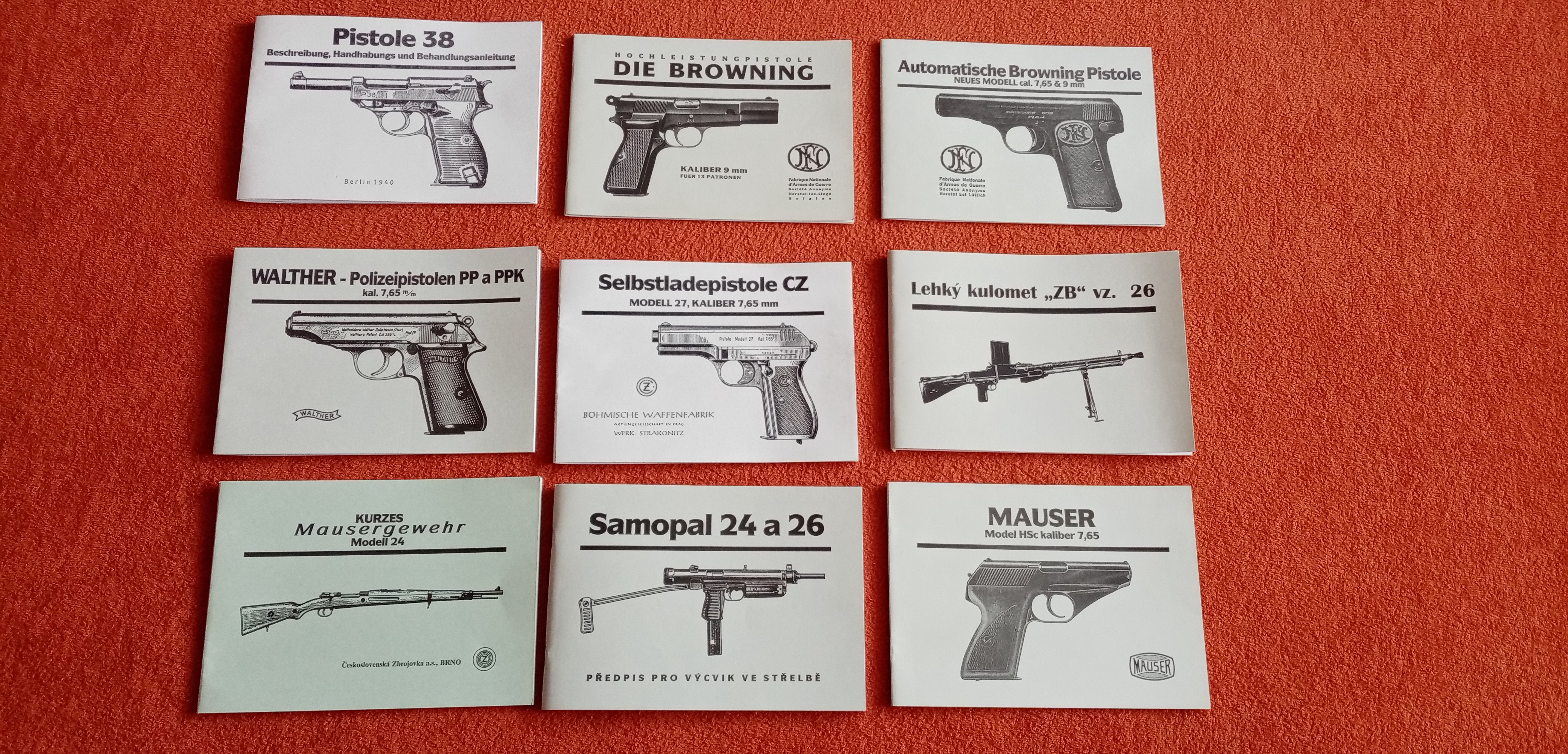 Manuál CZ27 pistole Mauser HSc, Walther P38 a PP/ppk SA24 ZB