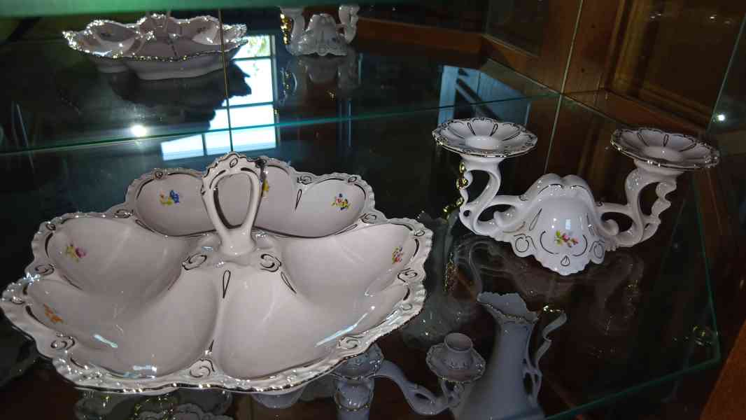 Velká sbírka růžového Chodovského porcelánu - foto 43