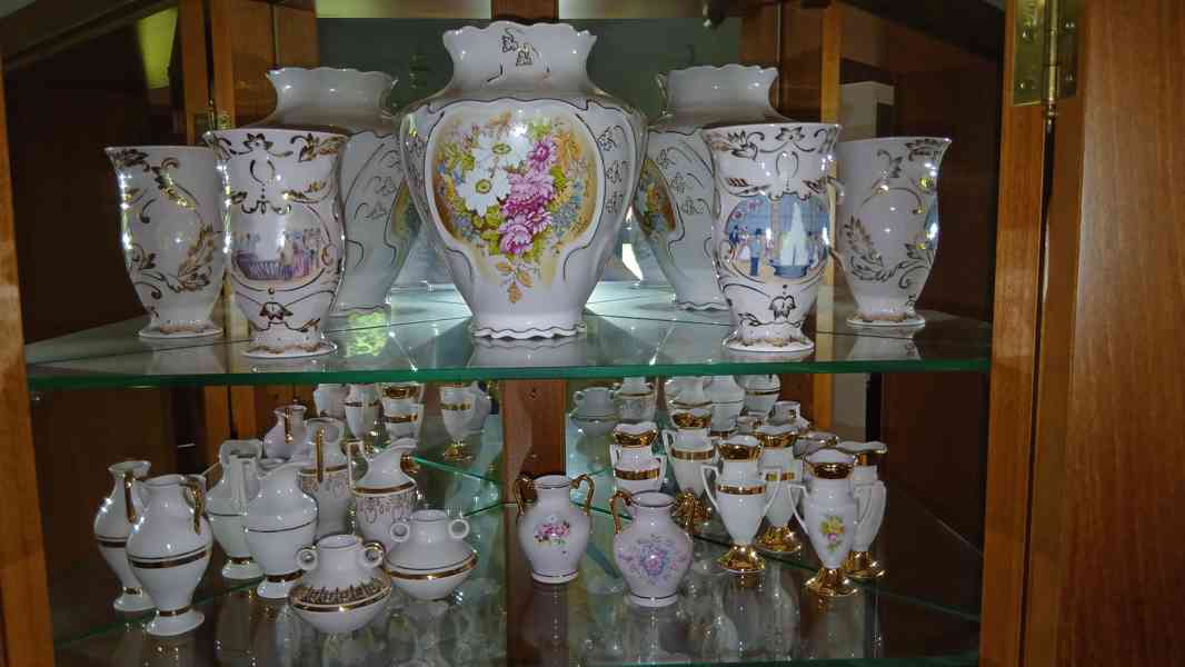 Velká sbírka růžového Chodovského porcelánu - foto 28