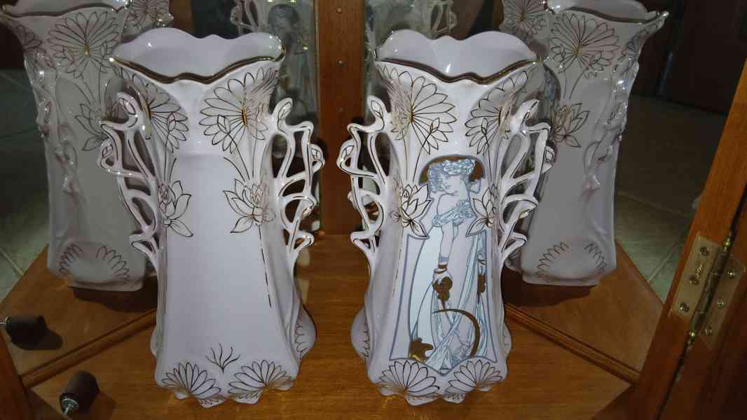 Velká sbírka růžového Chodovského porcelánu - foto 23