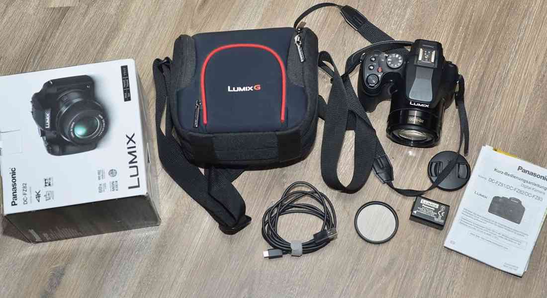 Panasonic Lumix DMC-FZ 82 *60x Op.Zoom*4K*WIFI*BAG - foto 3