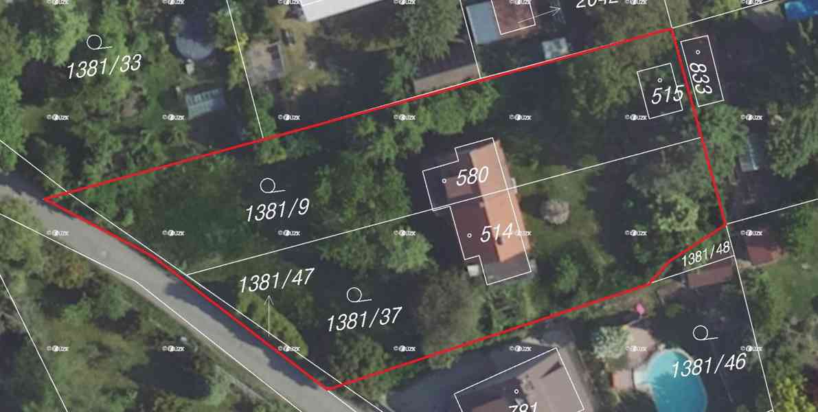 Stavební dvojpozemek 1485 m² s chatou - Mnichovice u Prahy - foto 5