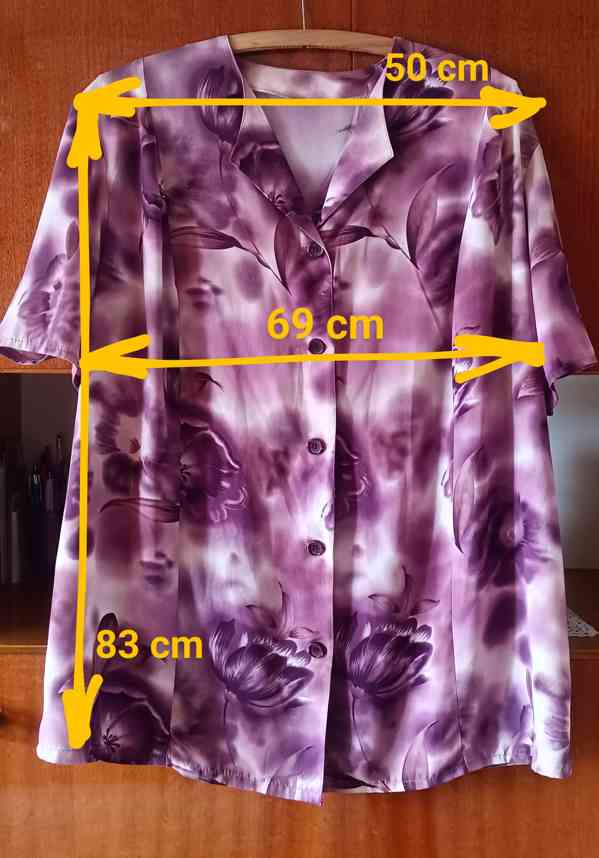 Kalhotový komplet se šálou. Vel.XXL . Šitý na zakázku. TOP!! - foto 7