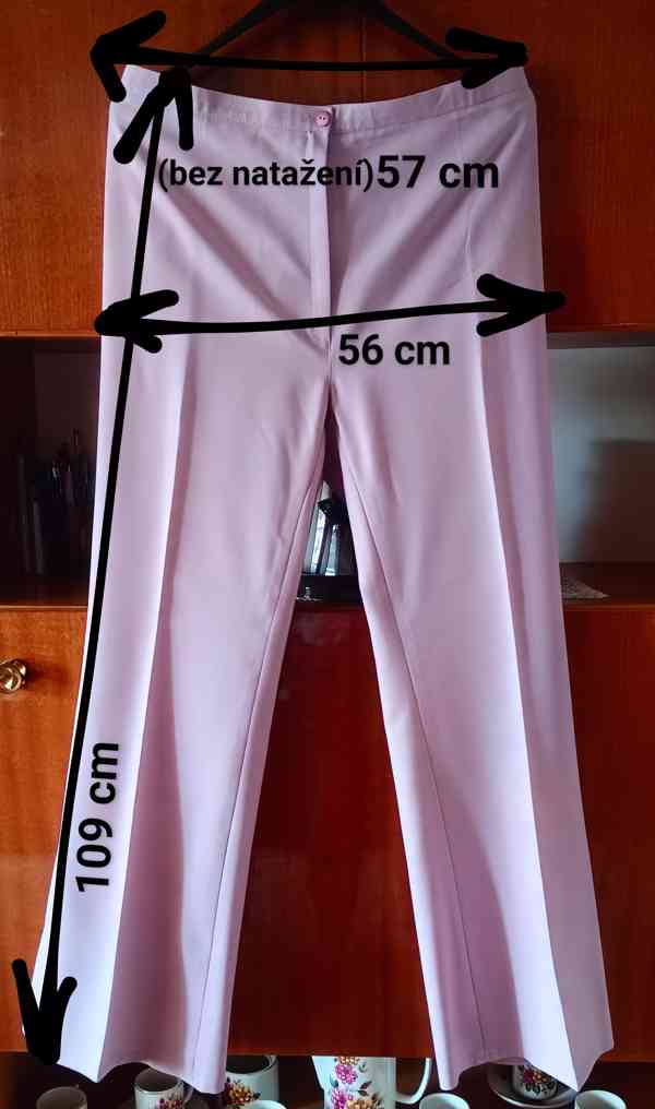 Kalhotový komplet se šálou. Vel.XXL . Šitý na zakázku. TOP!! - foto 10