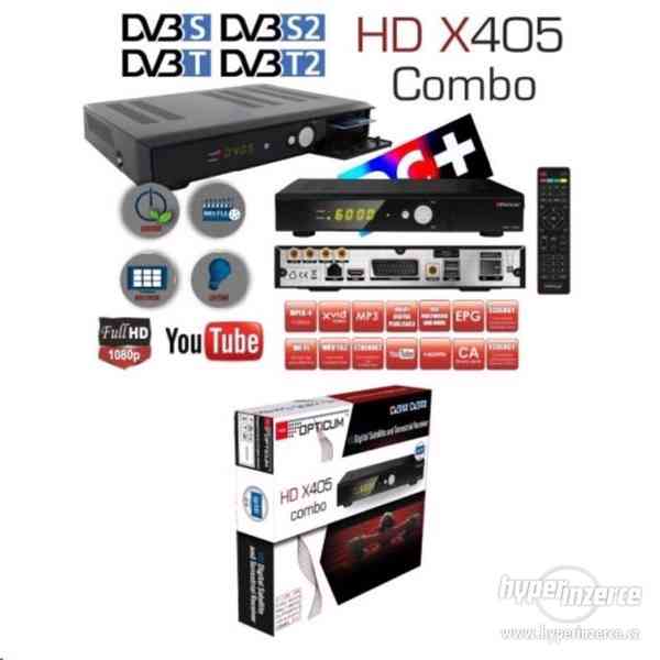 OPTICUM RED HD X405 combo, 2x CA, LAN, 2xUSB, HDMI - foto 2
